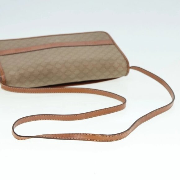 CELINE Macadam Canvas Shoulder Bag PVC Beige - Picture 7 of 16